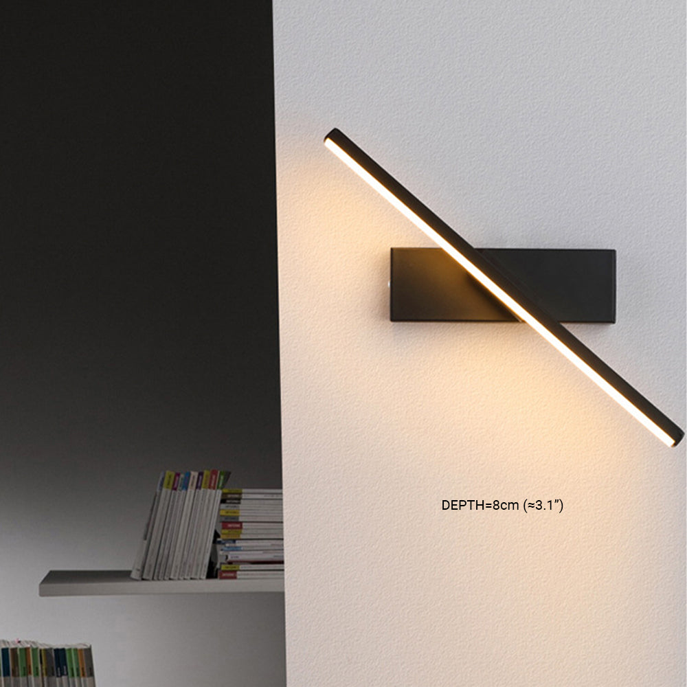 Struve Rotatable Wall Lamp for Bedroom, Black/White - Neutralighting