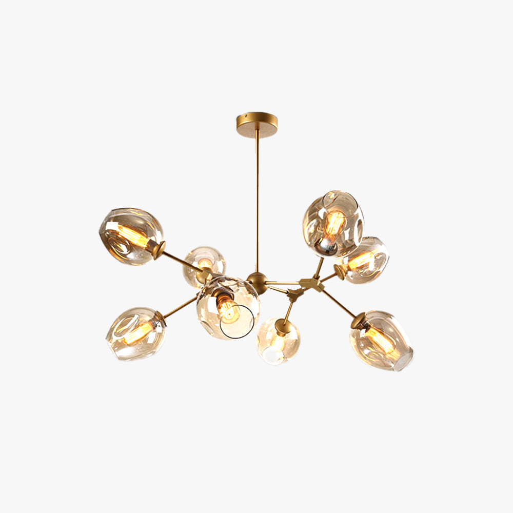 Valentina Modern Bubble Metal Pendant Light, Black/Gold - Neutralighting