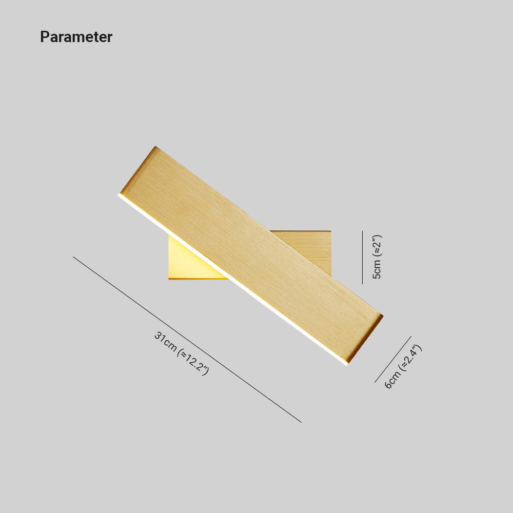 Kaya Rectangular Rotatable Wall Lamp - Neutralighting