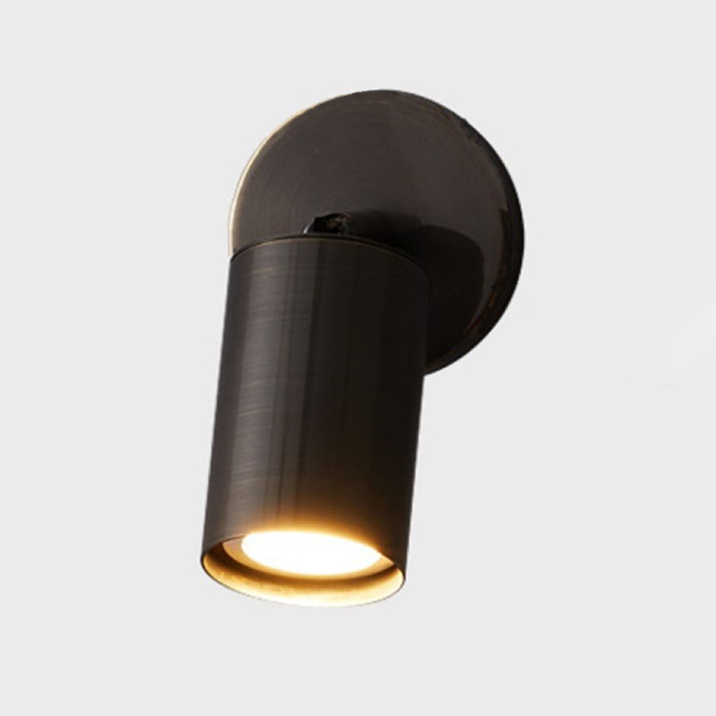 Griv Modern Cylinder Rotatable Spotlight Wall Lamp Brass - Neutralighting