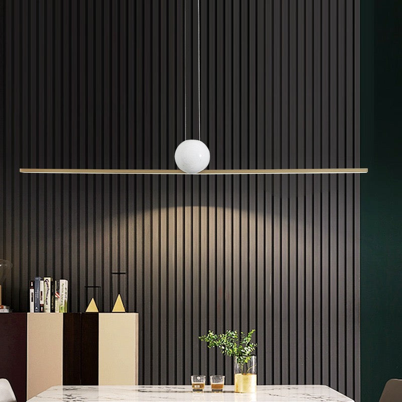 Arisha Minimalist Linear Bubble Pendant Light Marble - Neutralighting