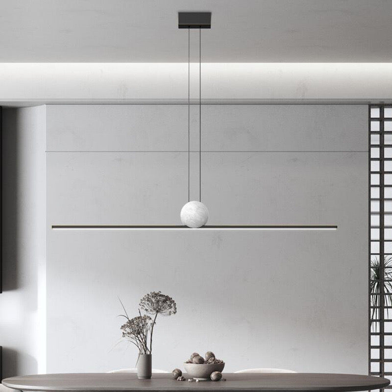 Arisha Minimalist Linear Bubble Pendant Light Marble - Neutralighting