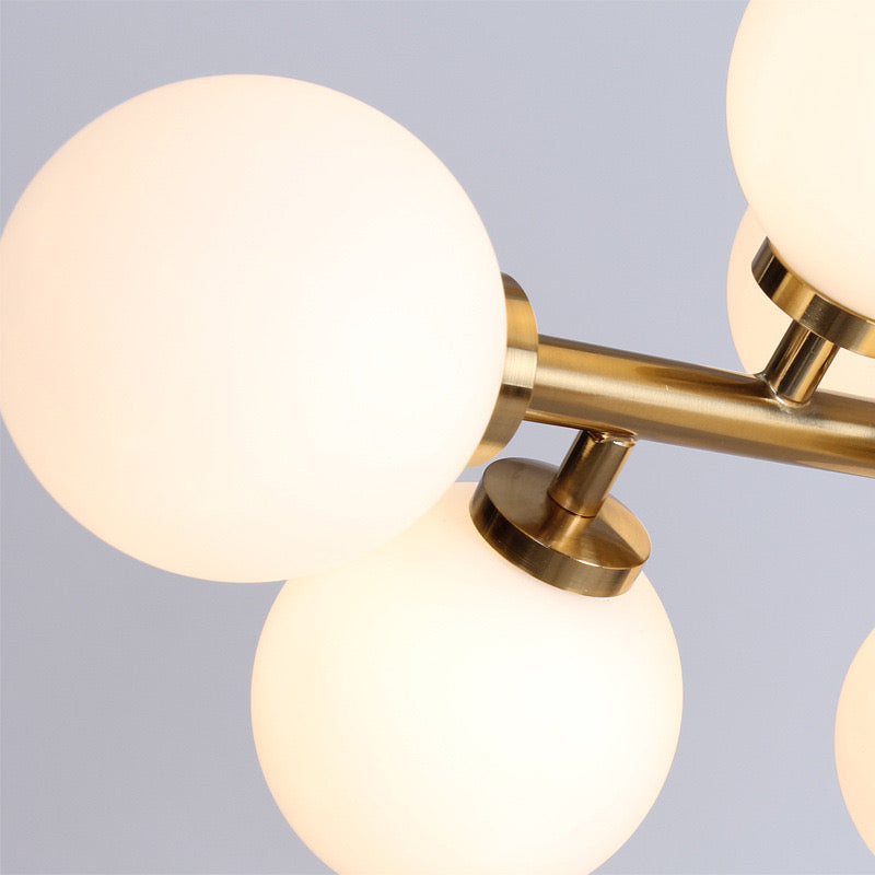 Valentina Bass Glass Bubble Golden Chandelier - Neutralighting
