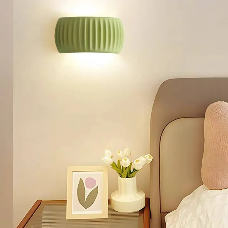 Aria Modern LED Indoor Wall Lamp Orange/Green Resin Bedroom - Neutralighting