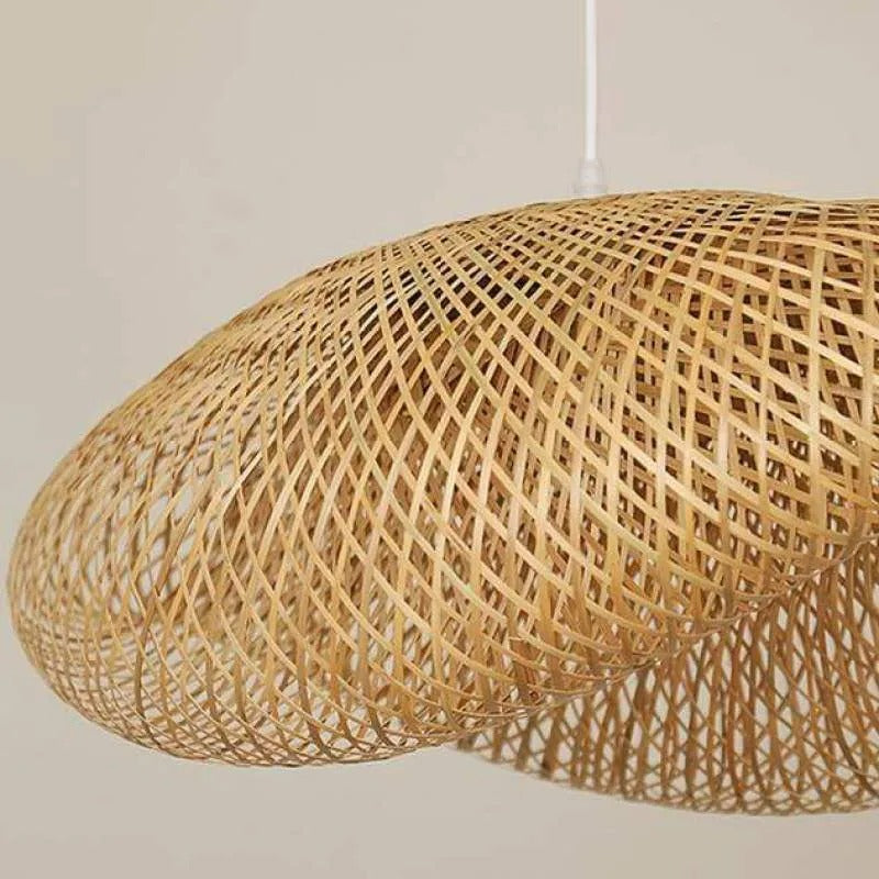 Rinwa Natural Pendant Light for Dining Room/Kitchen Island, Bamboo - Neutralighting