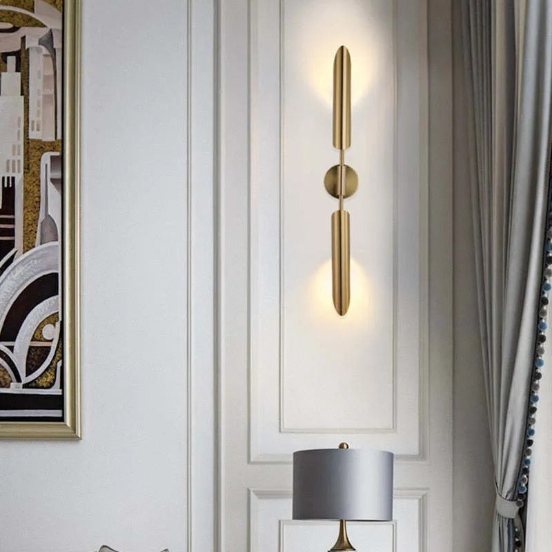 Phira Luxury Double-head Golden Scabbard Wall Lamp - Neutralighting