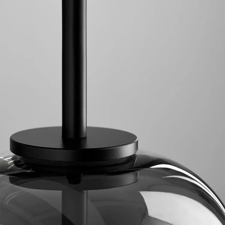 June Minimalist Pendant Light Glass Smoke Gray - Neutralighting