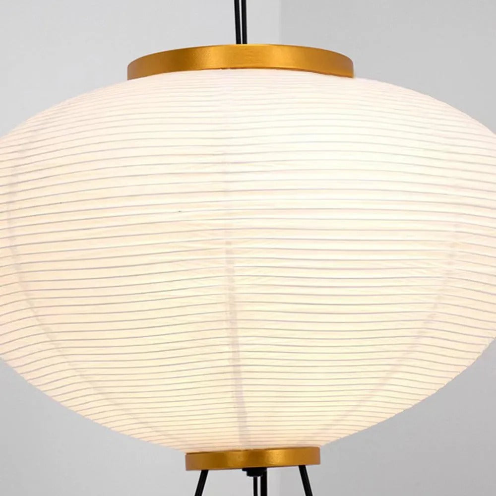 Renée Minimalist Tripod Lantern Paper Floor Lamp, White - Neutralighting