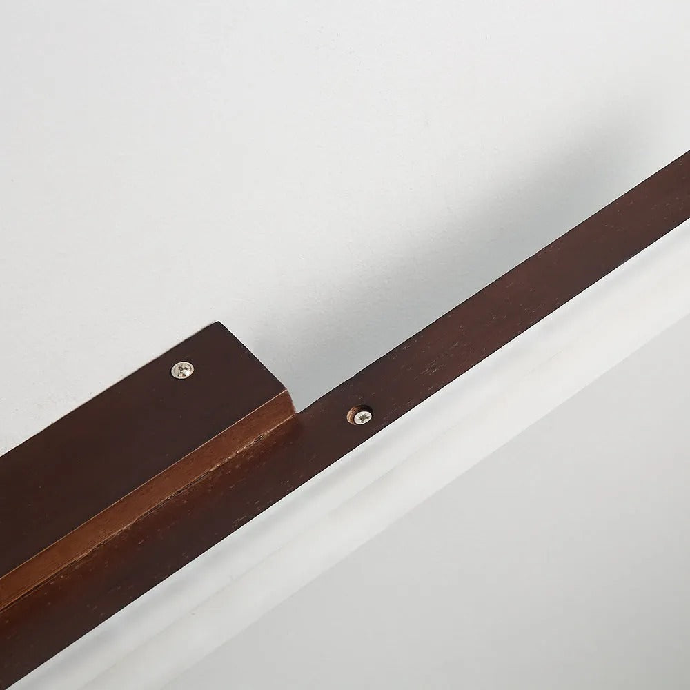 Arisha Modern Minimalist Linear Wooden Wall Lamp, Wood/Walnut - Neutralighting