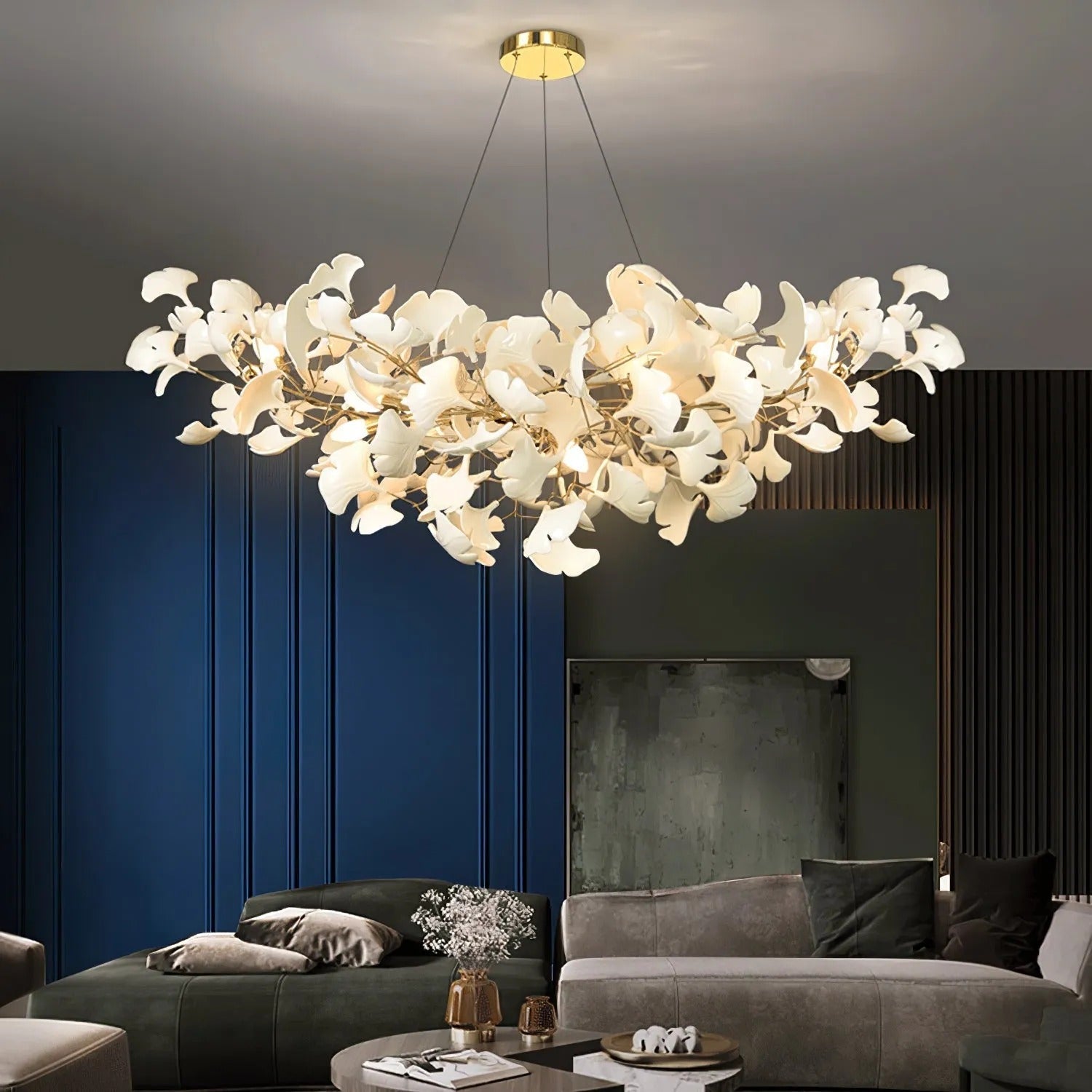 Metr Luxury Chandelier Ceramics Living Room U arc shape - Neutralighting