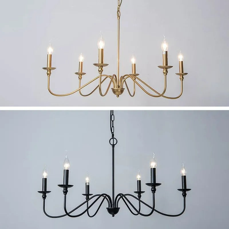 Orix Retro Vintage Candle Metal Chandelier - Neutralighting