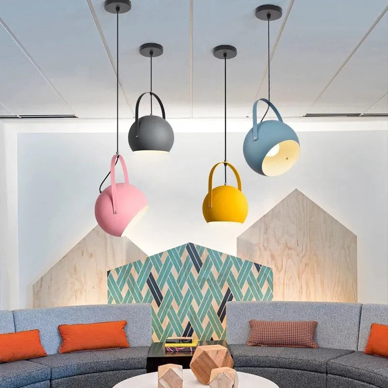 Aira Colorful Art Deco Pendant Light, Spherical, Bedroom - Neutralighting