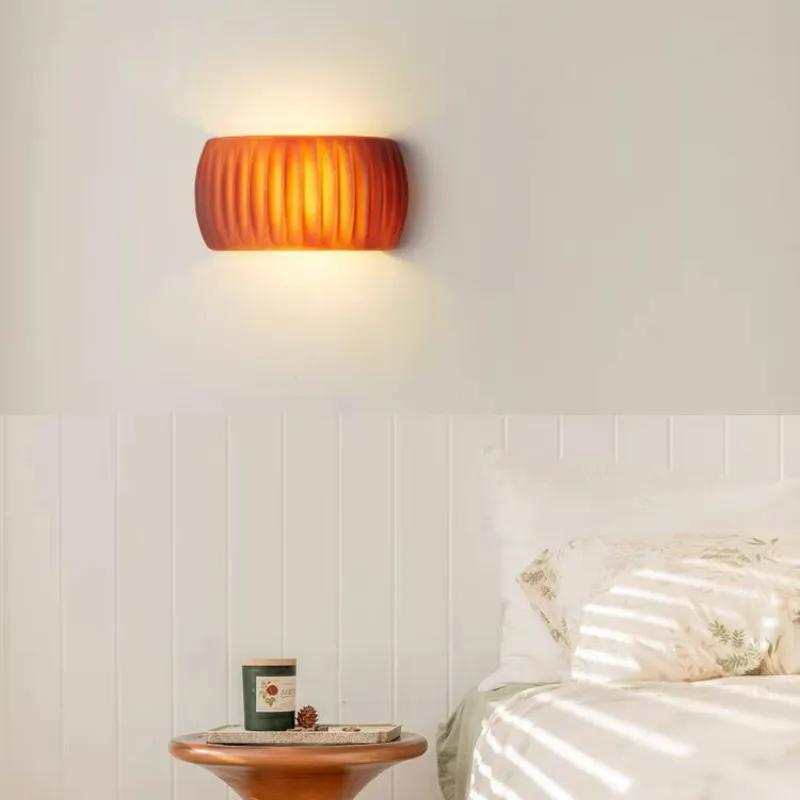 Aria Modern LED Indoor Wall Lamp Orange/Green Resin Bedroom - Neutralighting