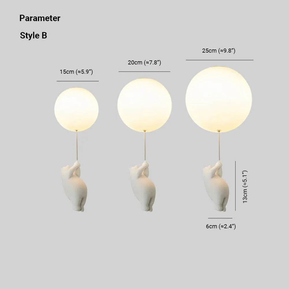 Bear Balloon Ceiling /Pendant Light - Neutralighting