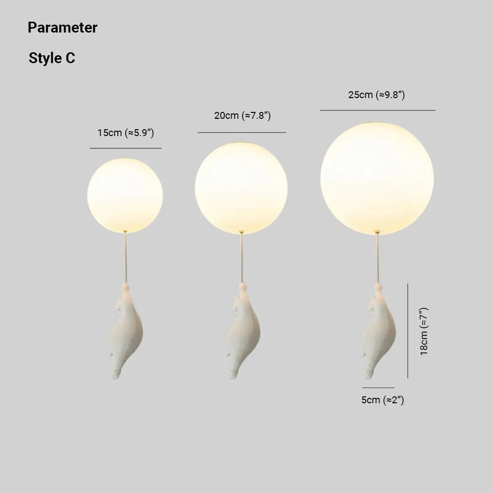 Bear Balloon Ceiling /Pendant Light - Neutralighting