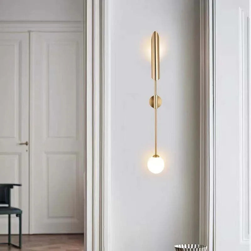 Phira Luxury Double-head Golden Scabbard Wall Lamp - Neutralighting
