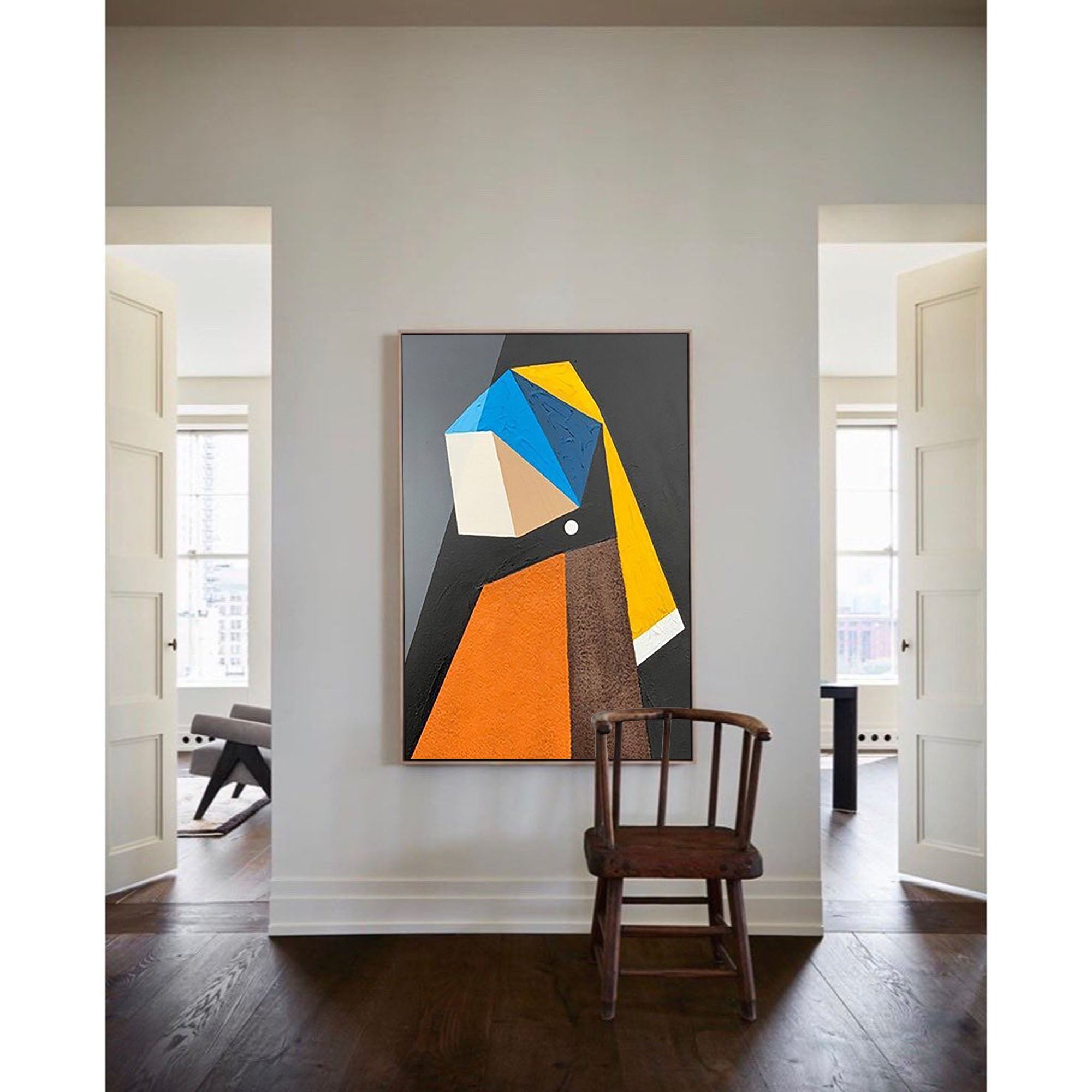 Wall Art Minimalist Cubist Geometric Abstract