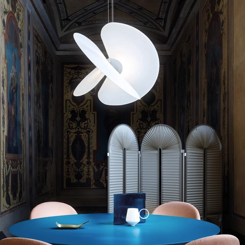 Ritta Chandelier White Nordic Creative Fabric Living Room Dining Room - Neutralighting
