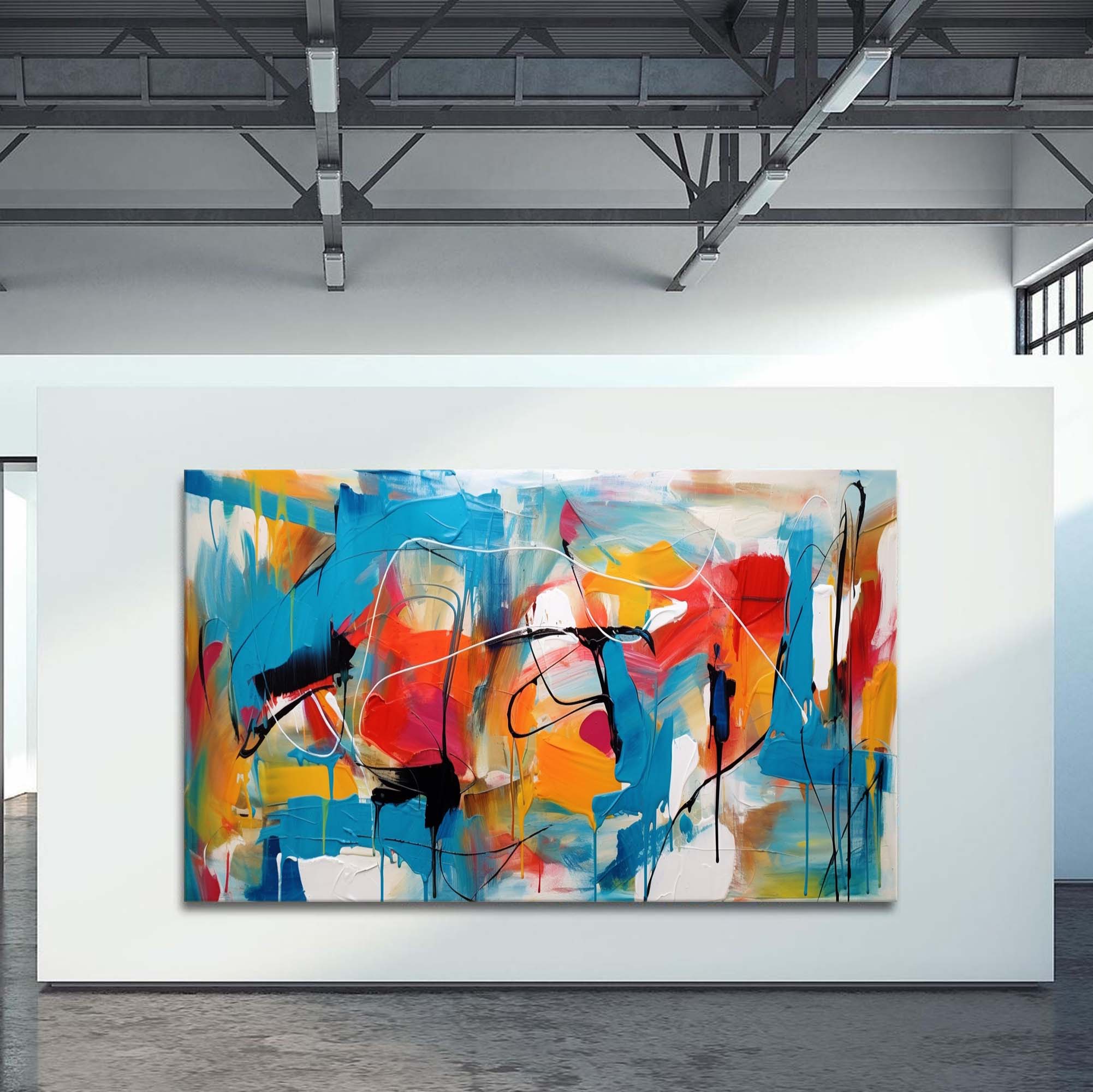 Abstract Canvas Art AB221 - Neutralighting