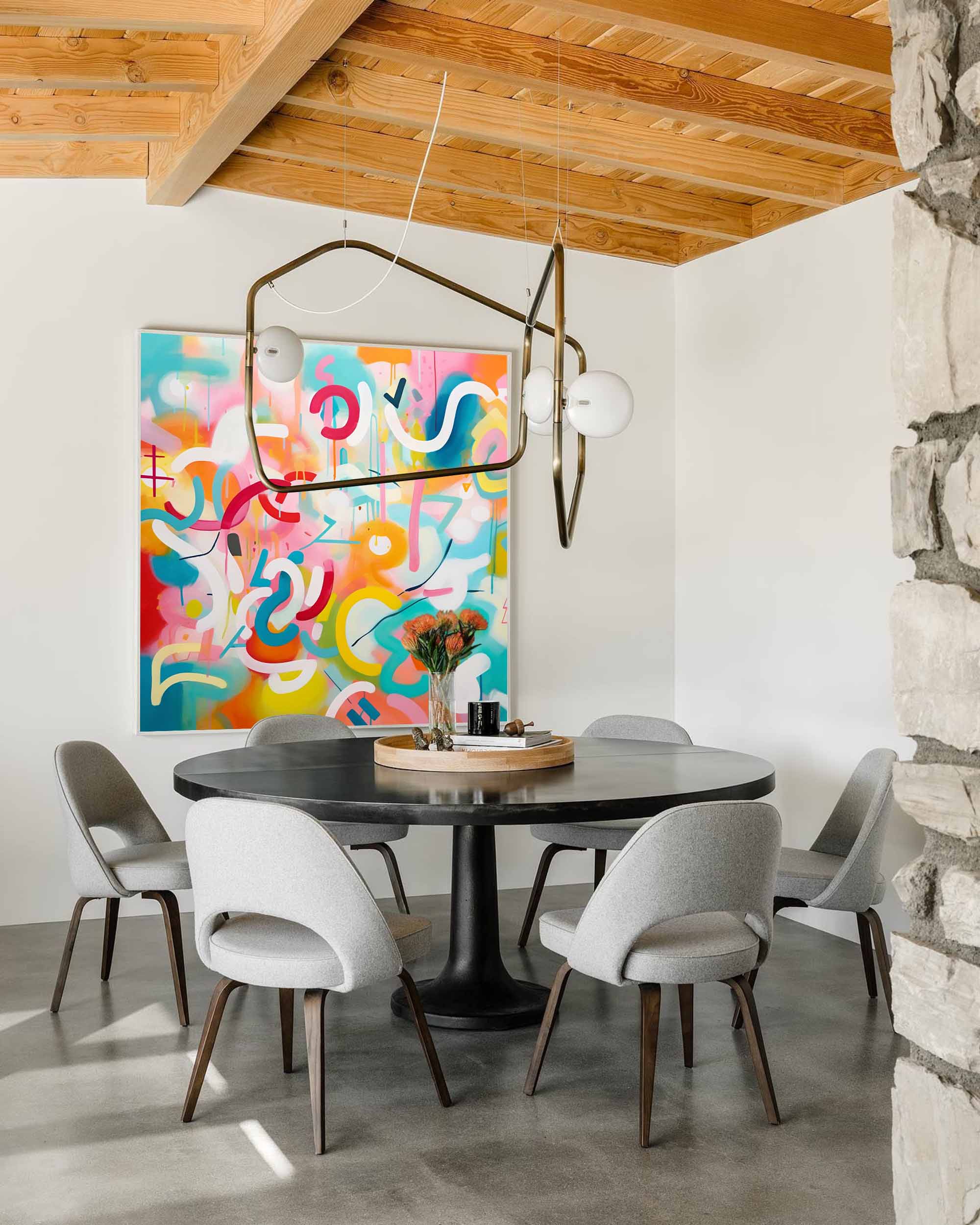Wall Art Abstract Painterly Multicolor Artistic