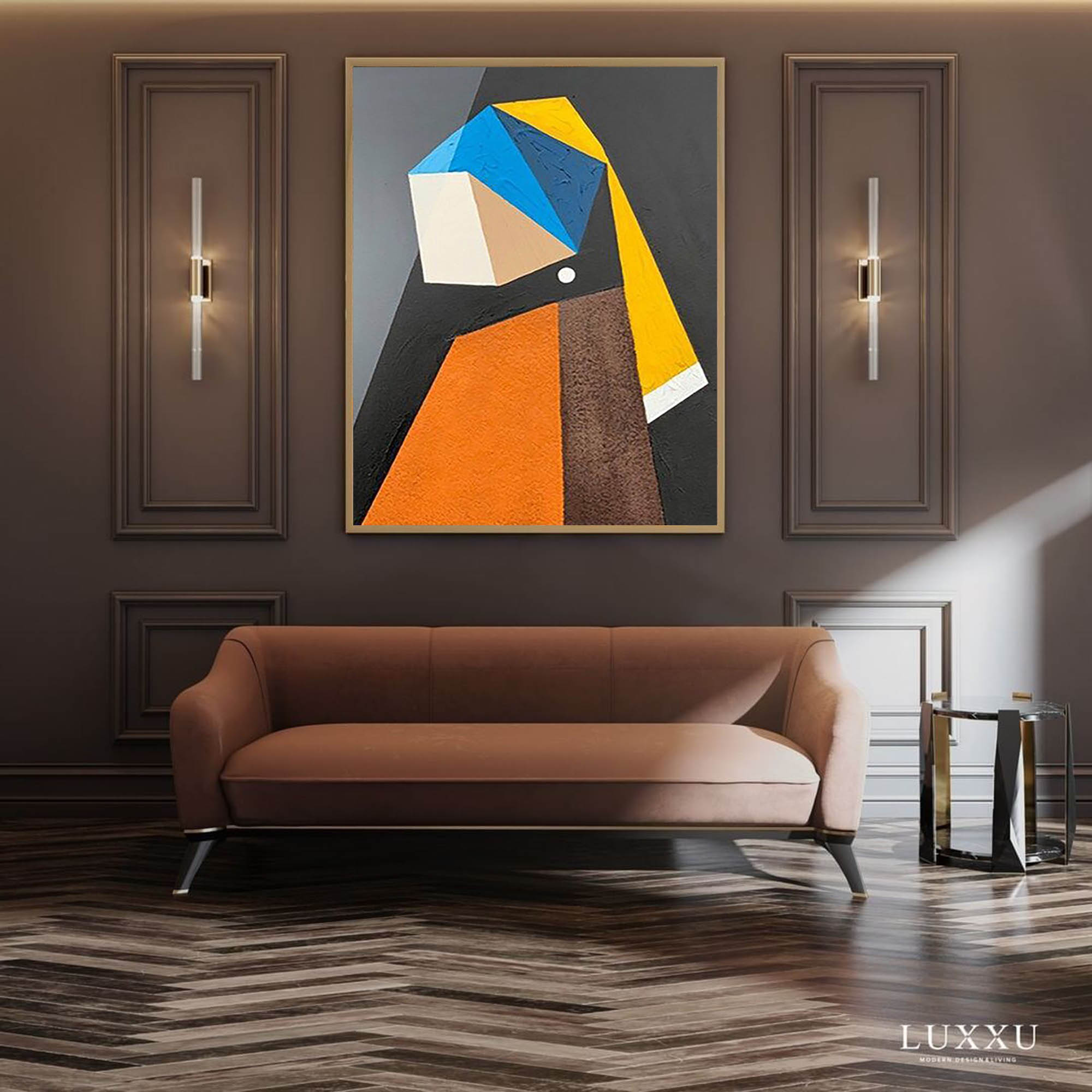Wall Art Minimalist Cubist Geometric Abstract