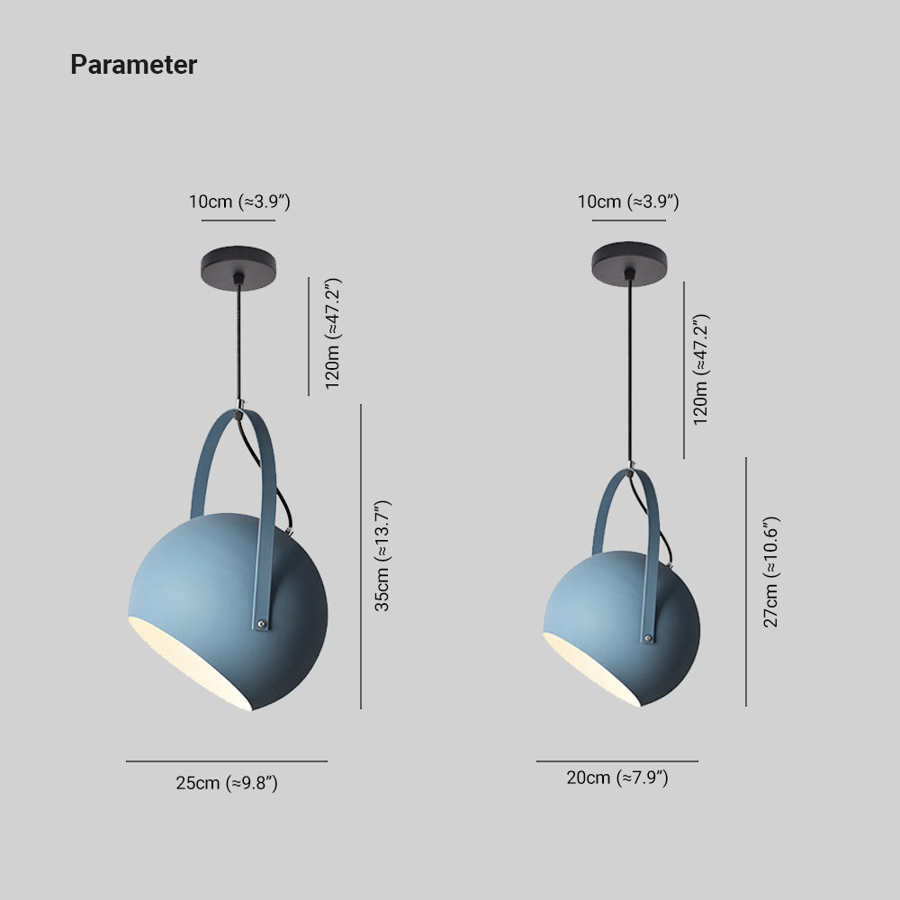 Aira Colorful Art Deco Pendant Light, Spherical, Bedroom - Neutralighting