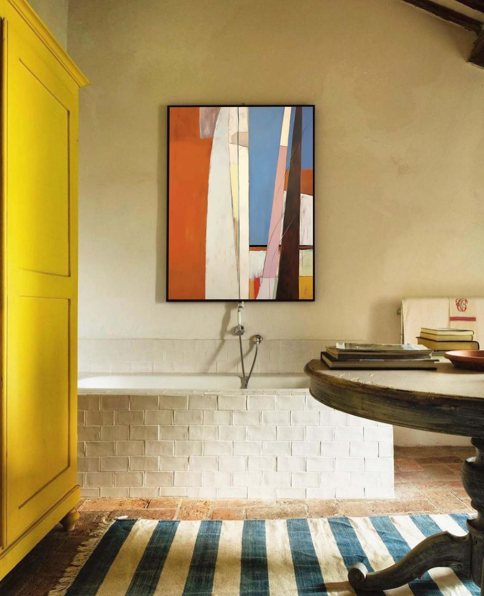 Wall Art Abstract Minimalist Geometric Linear