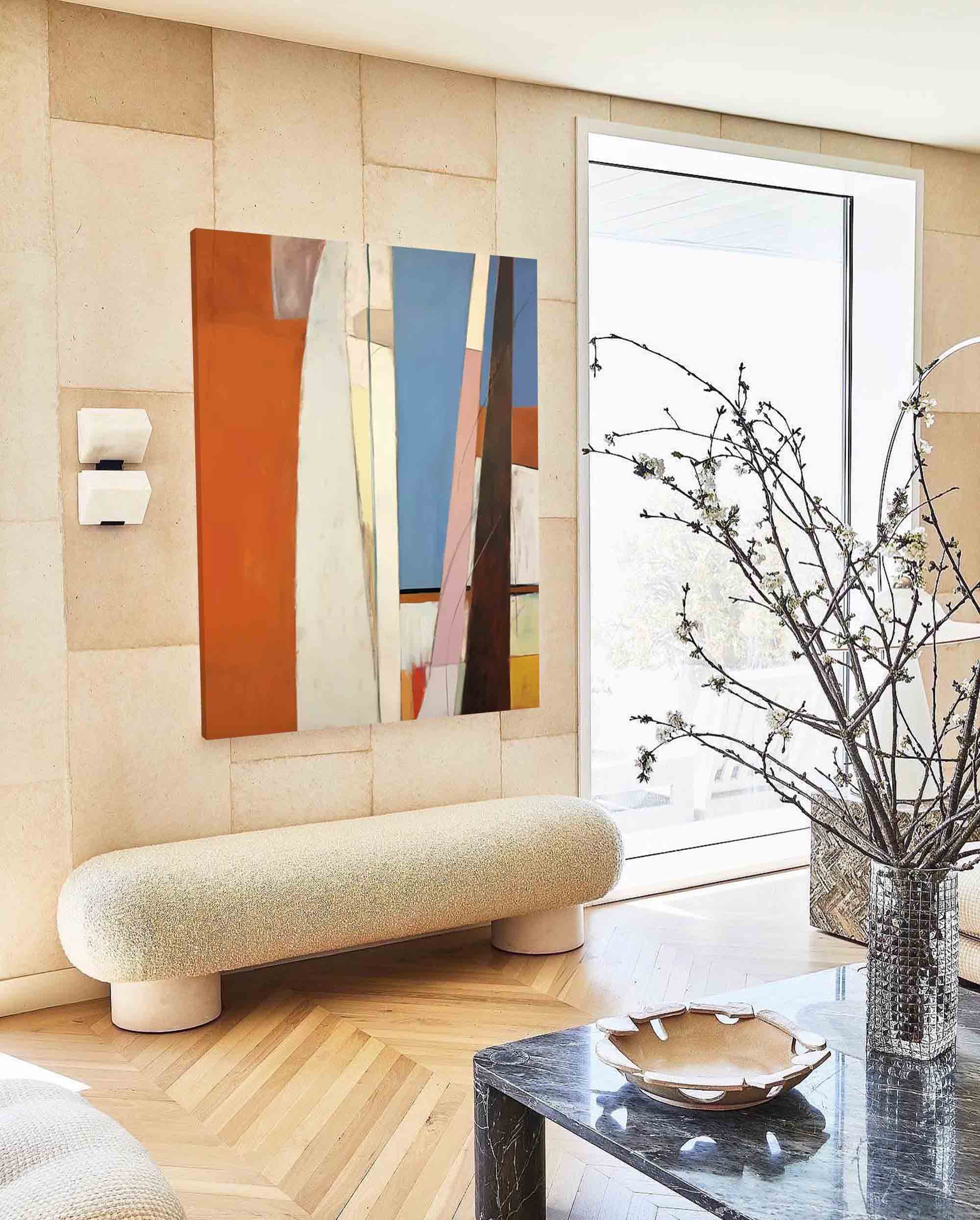 Wall Art Abstract Minimalist Geometric Linear