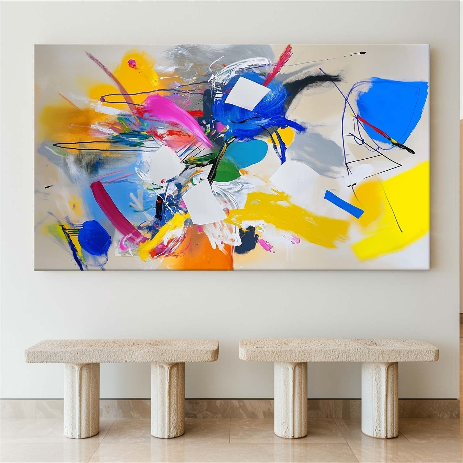 Colorful Abstract Expressionist Modern Painting