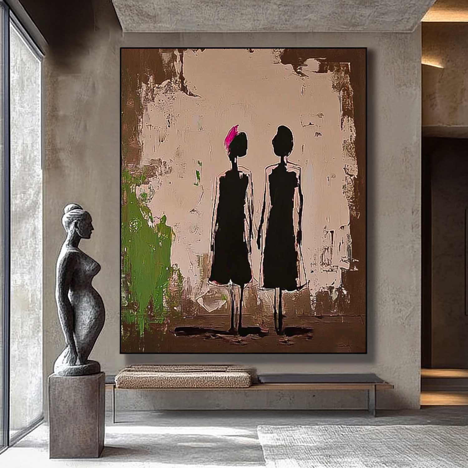 Wall Art People Wabi-Sabi Minimalist Figure
