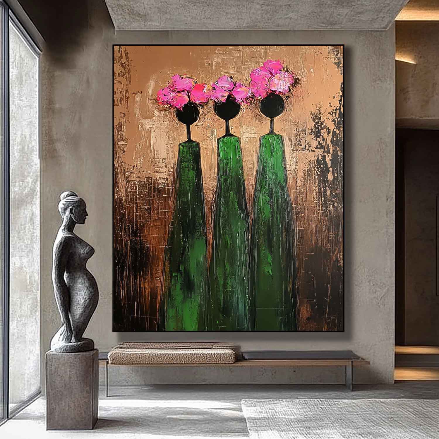 Wall Art People Retro Contemporary Abstract