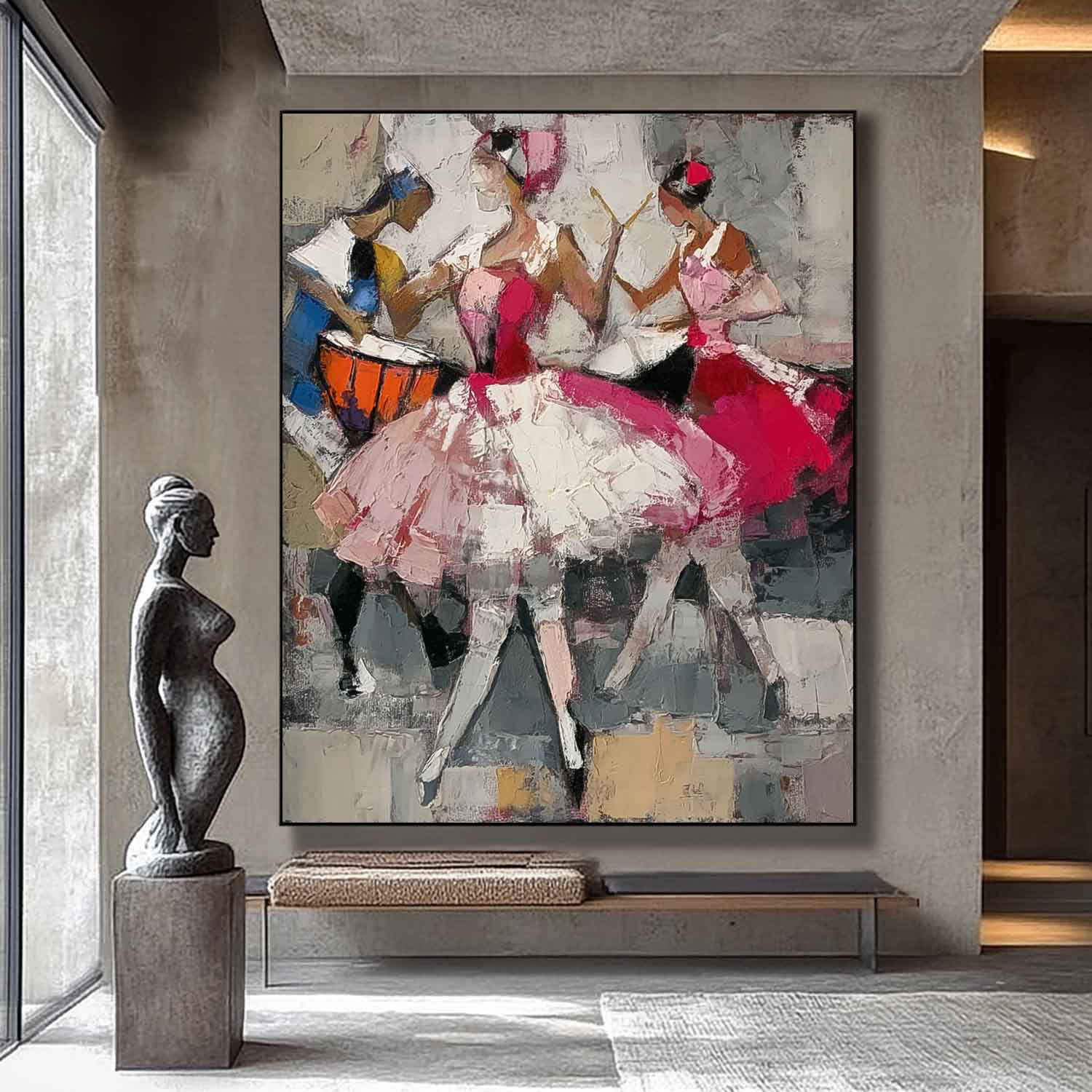 Wall Art People Retro Bohemian Artistic Performance