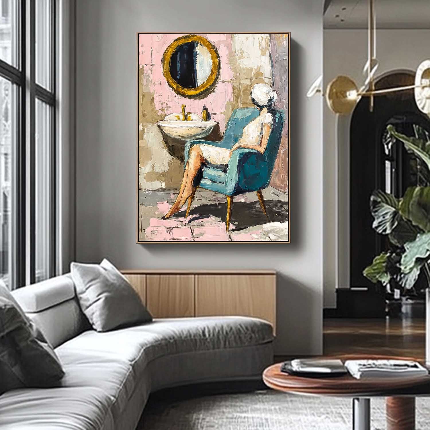 Wall Art People Maximalist Lyrical Abstract