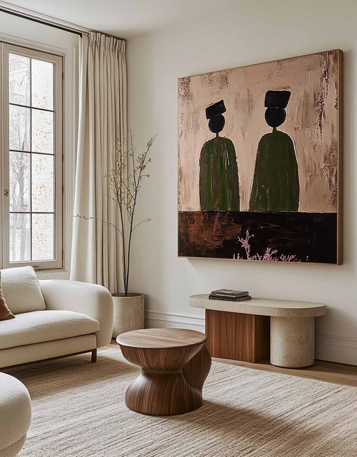 Wall Art Back View Figure Silhouette Modern