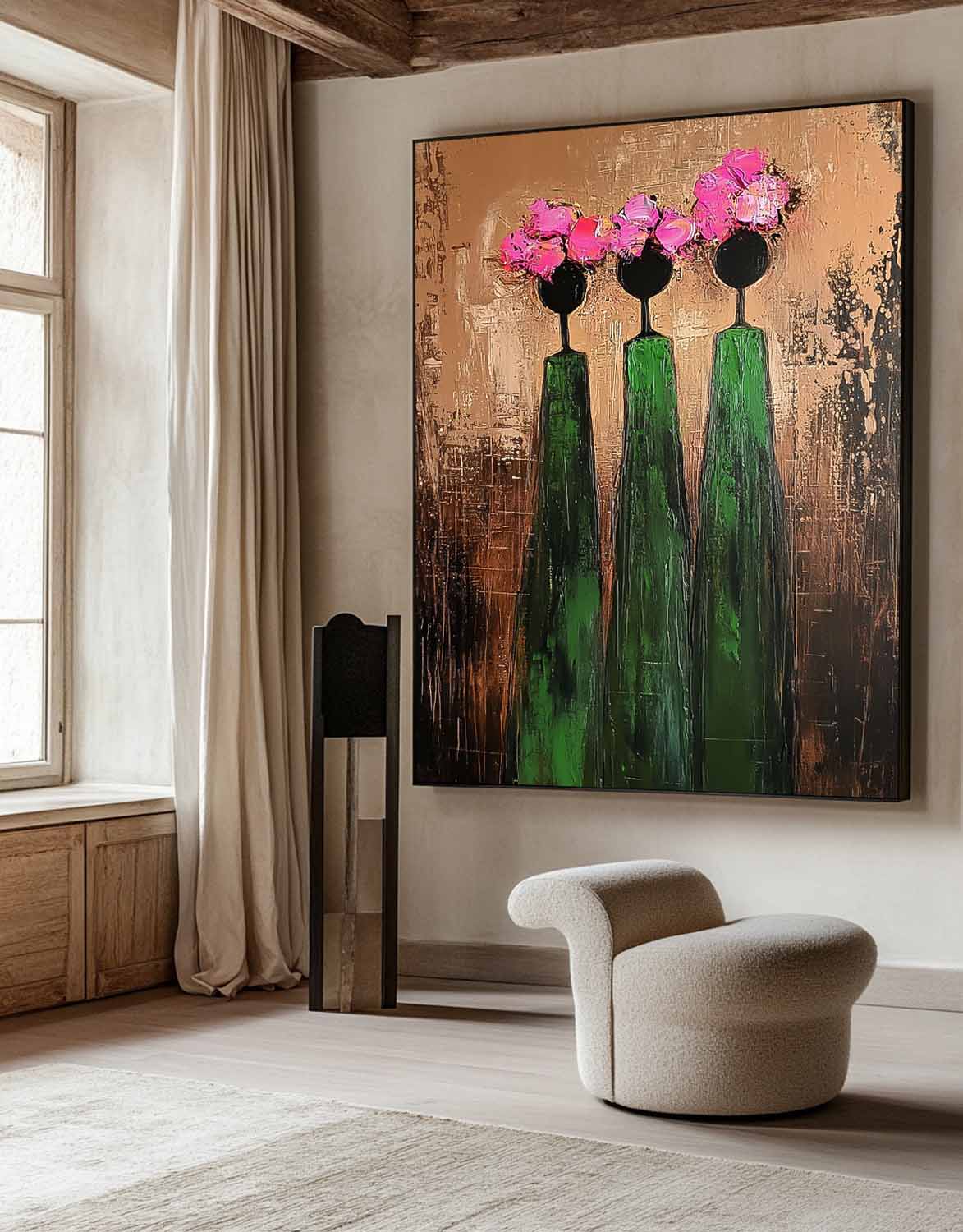 Wall Art People Retro Contemporary Abstract
