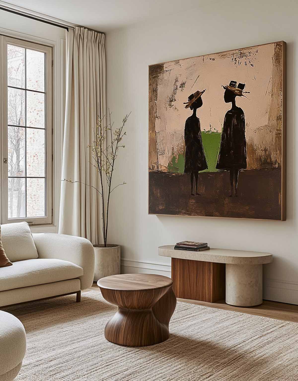 Wall Art Figure Silhouette Landscape Natural