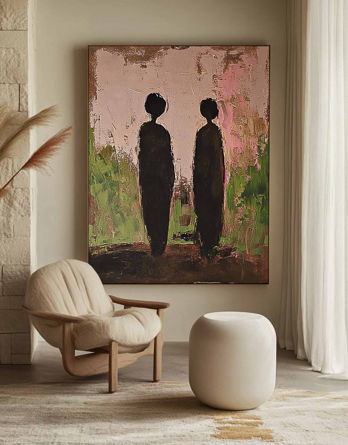 Wall Art People Tranquil Wabi-Sabi Natural