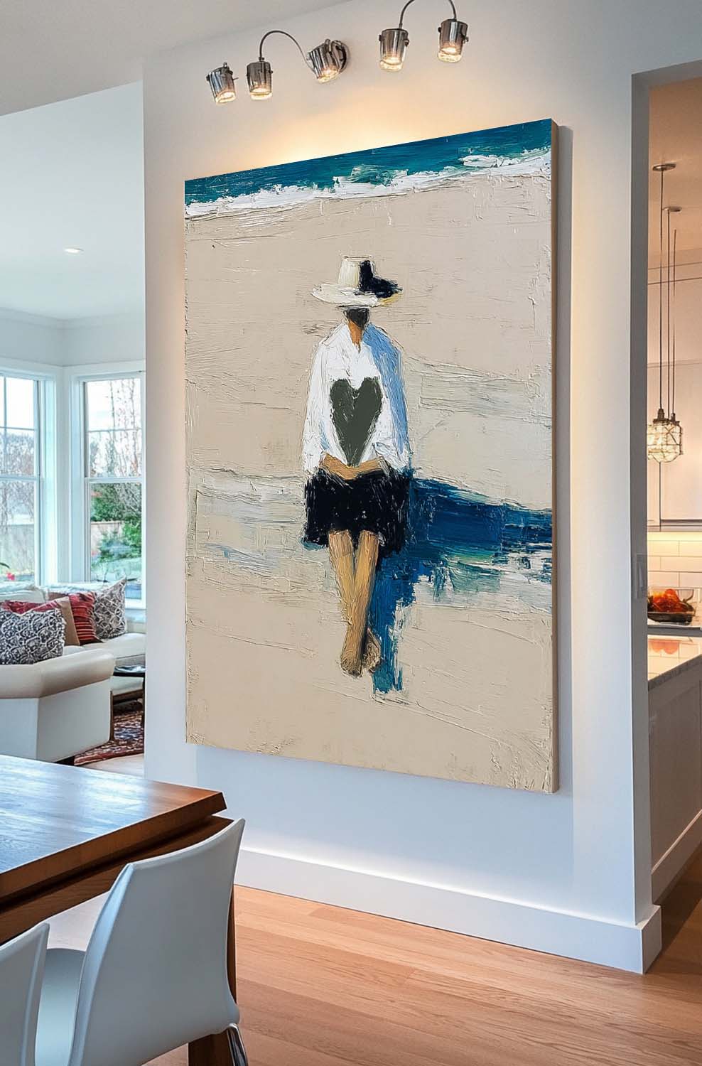 Wall Art People Serene Coastal Romantic