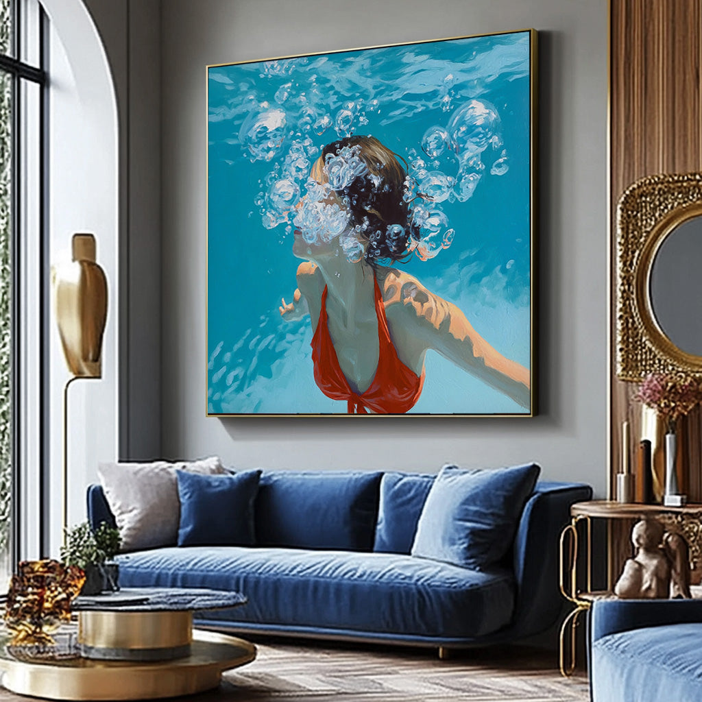 Wall Art People Soft Underwater Aesthetic