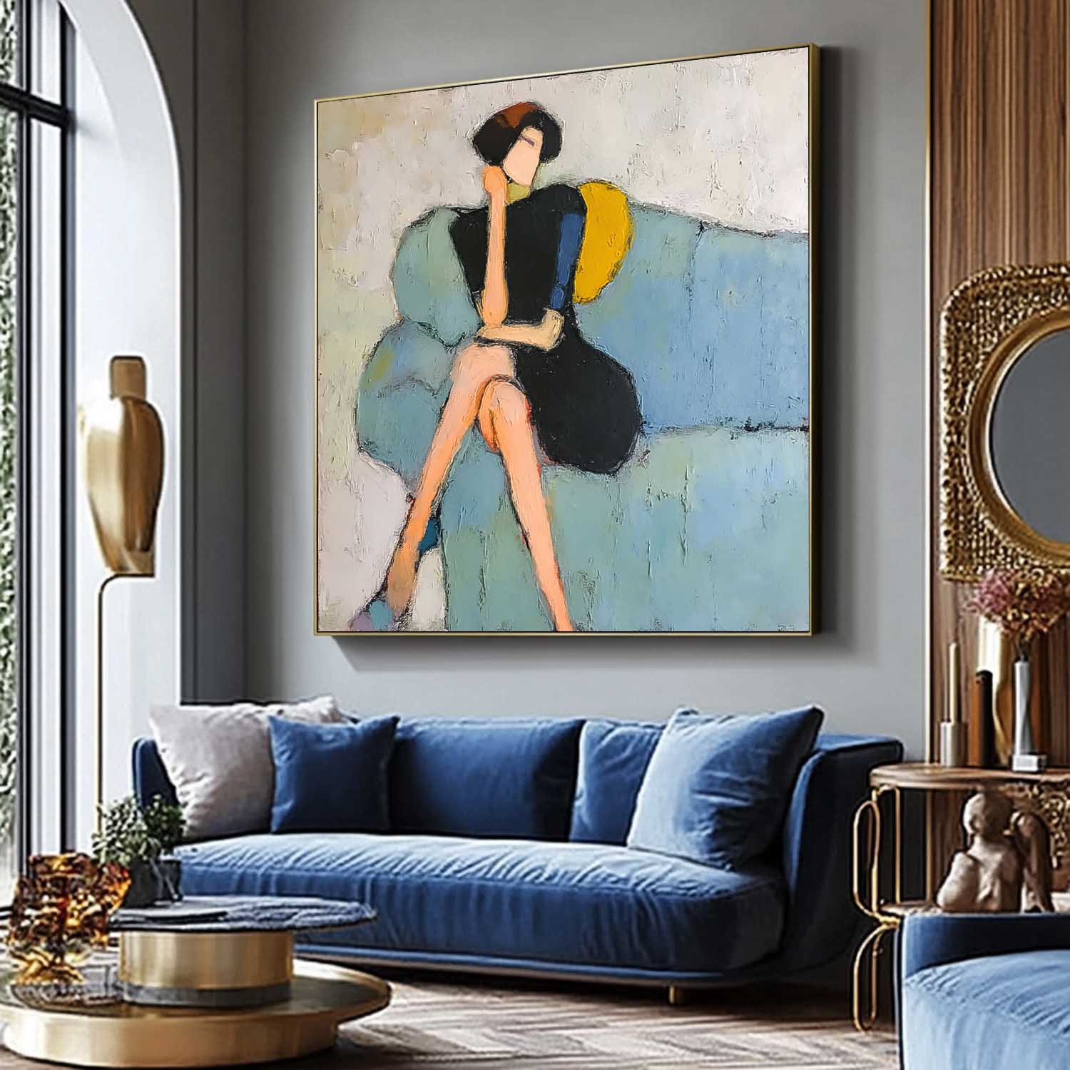Wall Art Contemporary Contemplative Figurative