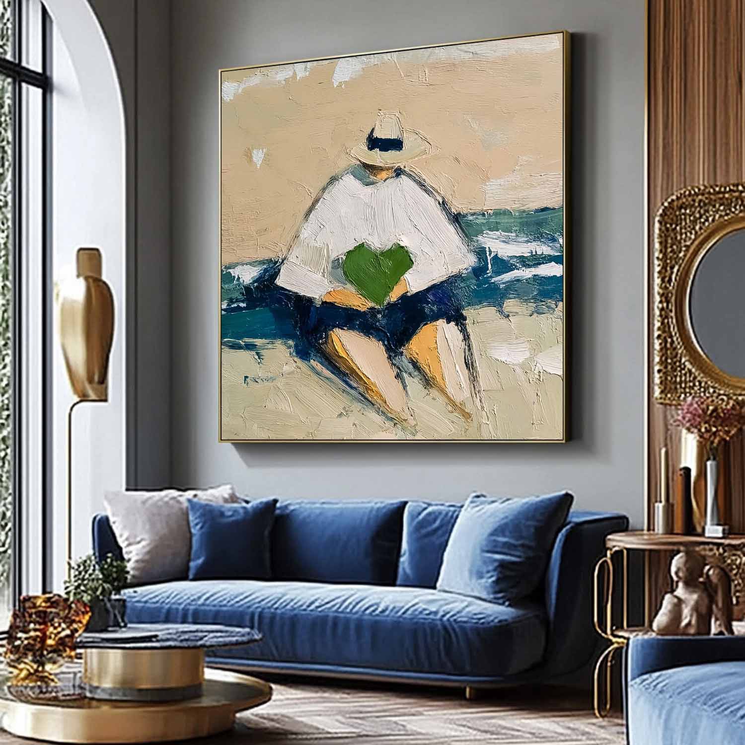 Wall Art People Contemporary Serene Coastal