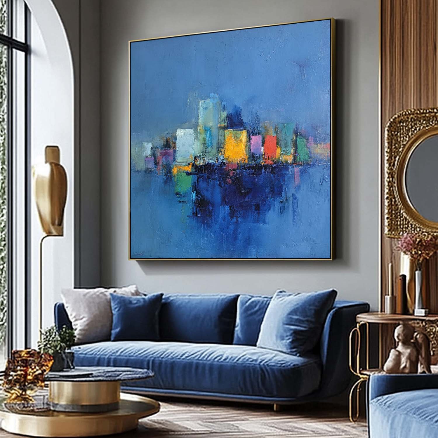 Wall Art Architecture Abstract Waterfront Cityscape