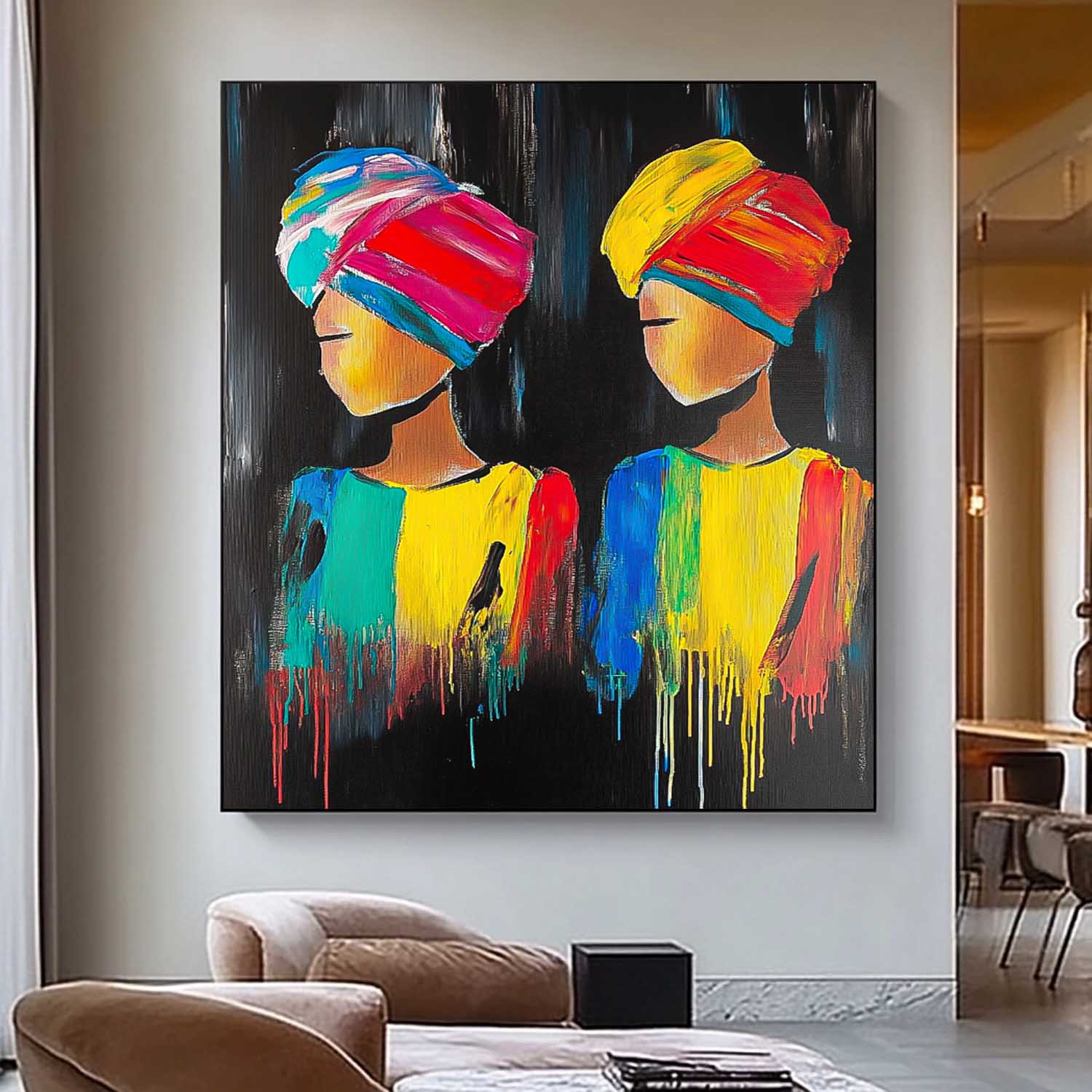 Wall Art People Bold Headwrap Dramatic
