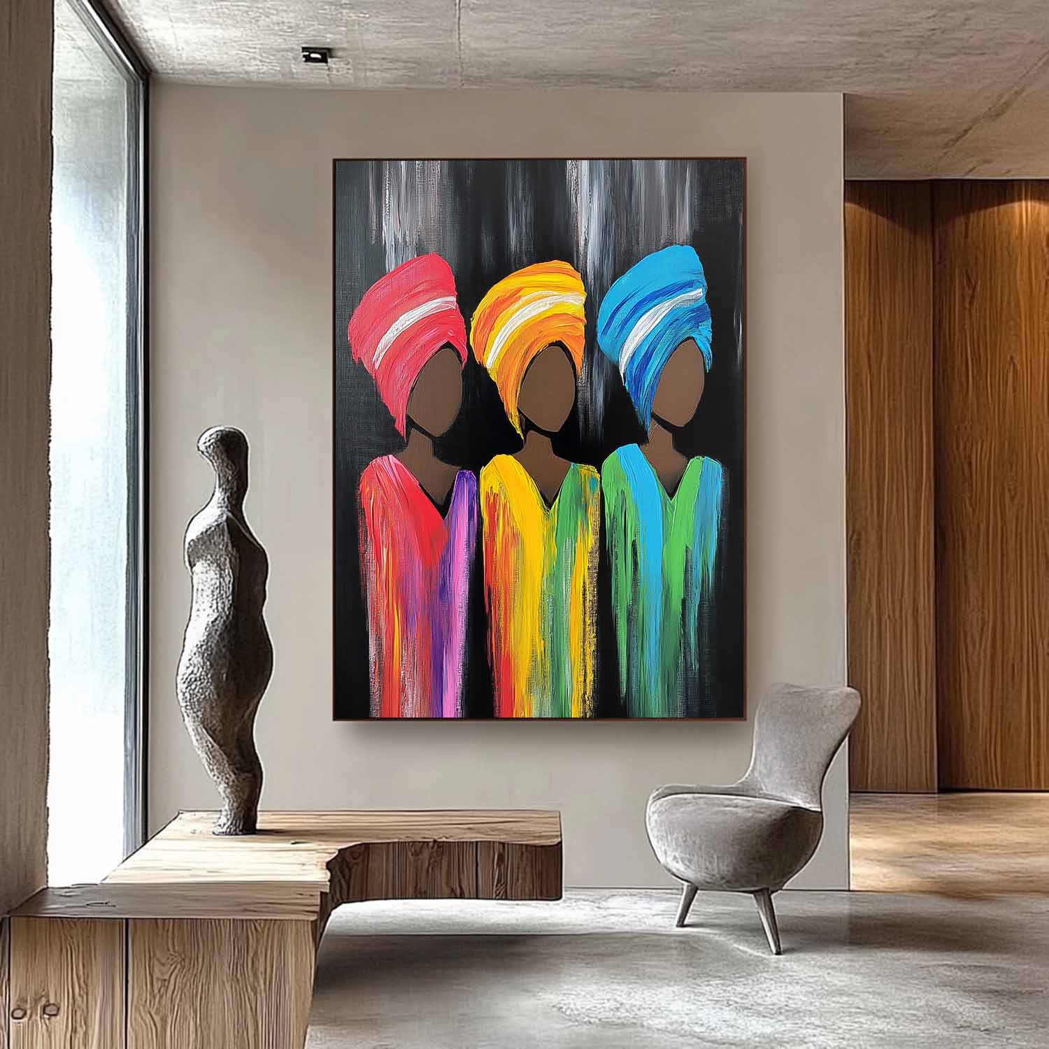 Wall Art People Neo-Pop Silhouette Maximalist