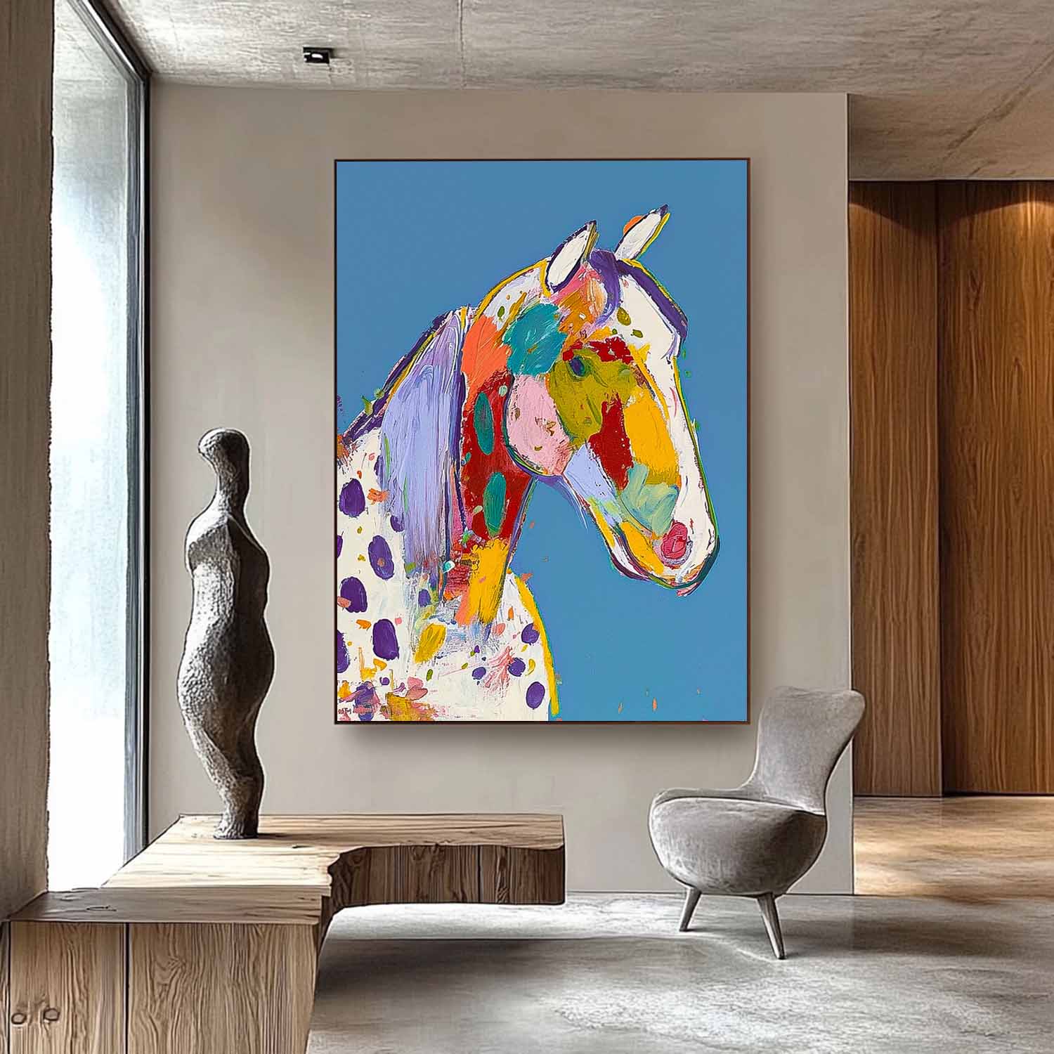 Wall Art Animal Vibrant Bold Modern Abstract
