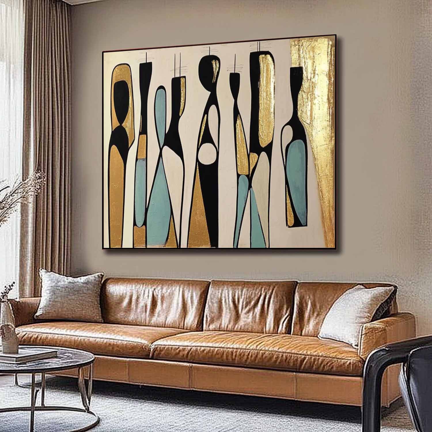 Wall Art People Lyrical Abstract Retro