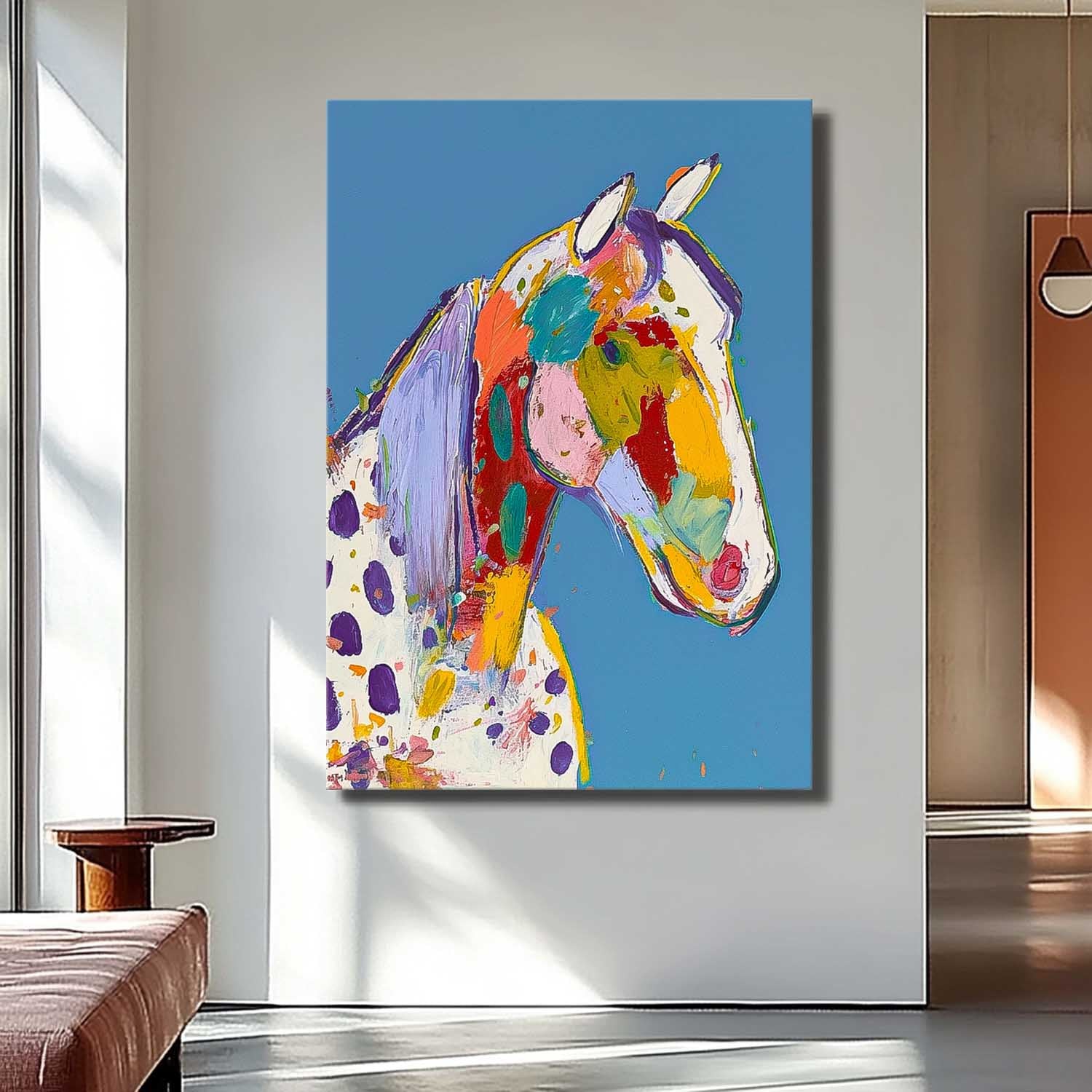 Wall Art Animal Vibrant Bold Modern Abstract