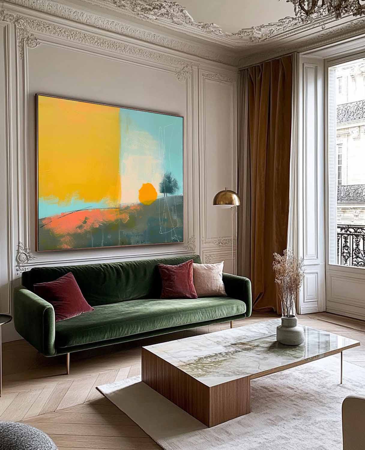 Wall Art Abstract Understated Landscape Pop