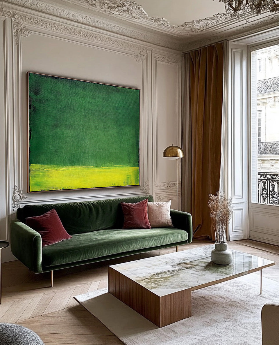 Wall Art Minimalist Color Field Green Nature