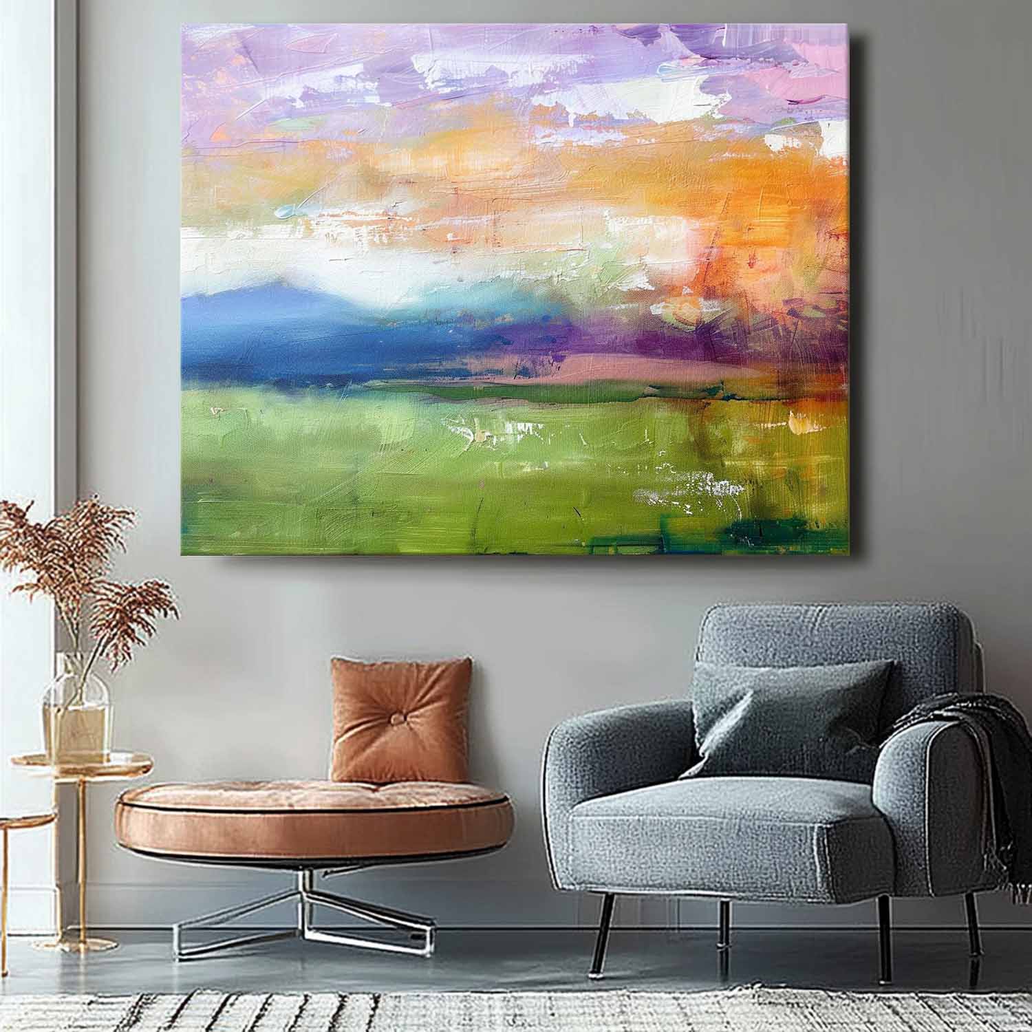Wall Art Abstract Scandinavian Healing Natural Landscape